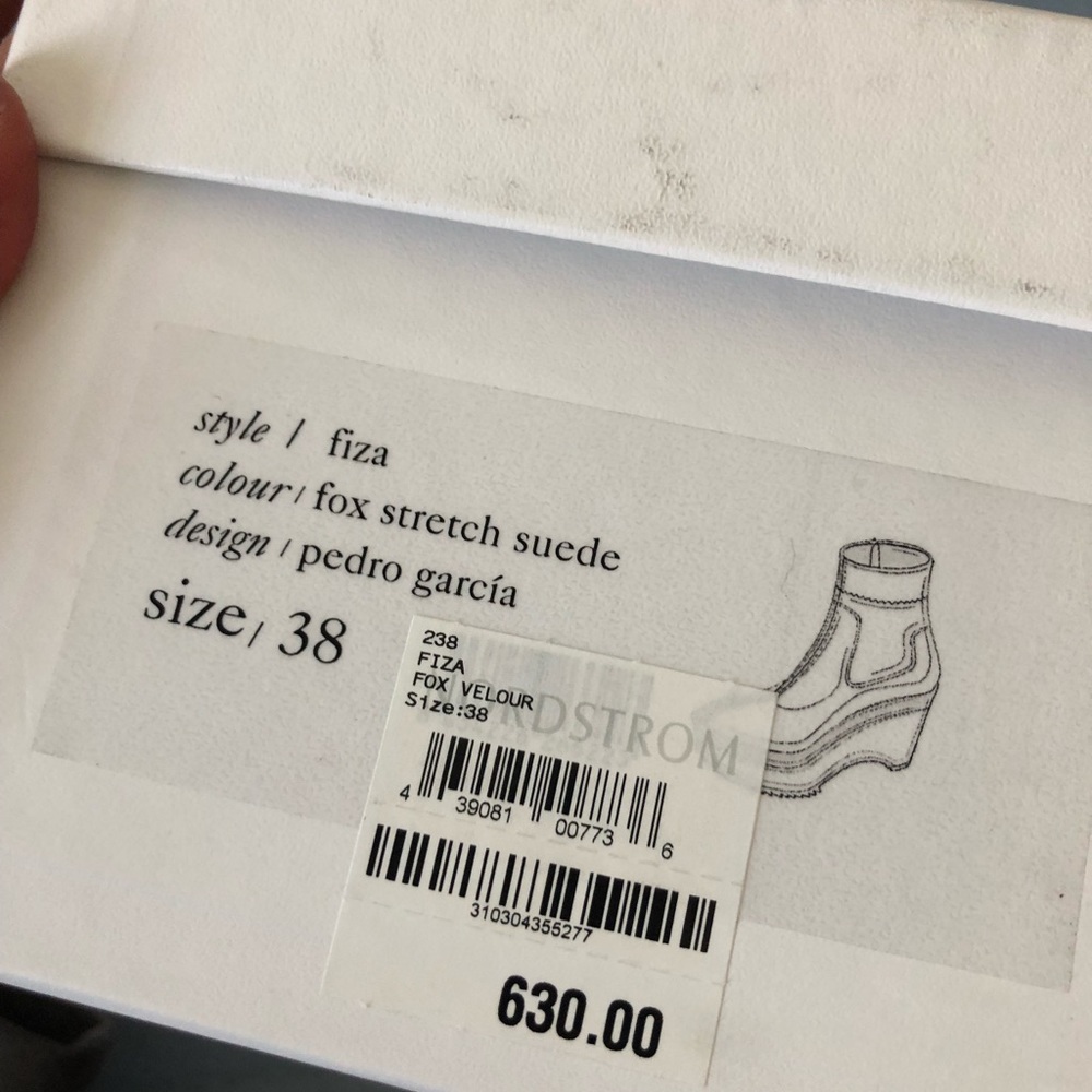 Pedro Garcia Wedge Booties Gray